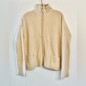 Maria Di Ripabianca Cream Cashmere Cardigan Made in Italy Size 6